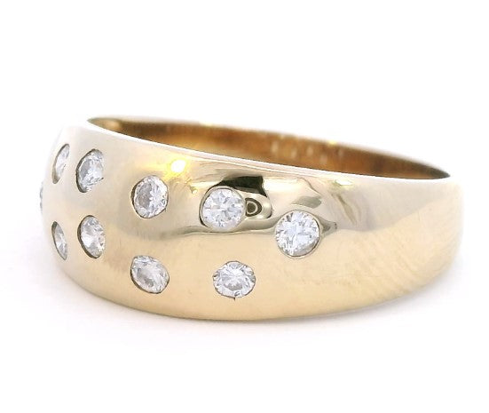 9ct Yellow Gold Diamond Dress Ring