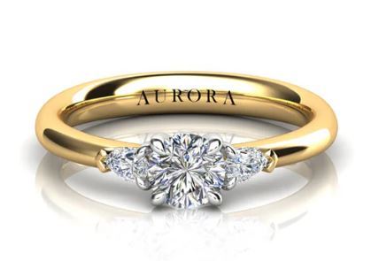 18ct Yellow Gold Diamond Engagement Ring