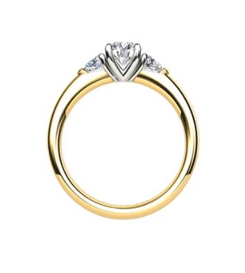 18ct Yellow Gold Diamond Engagement Ring