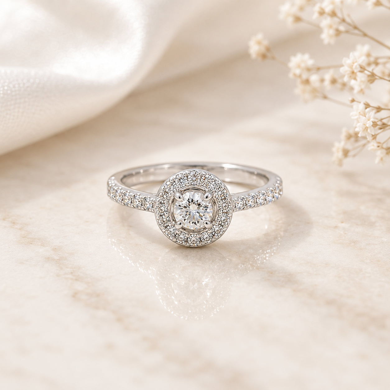 Diamond Halo Ring