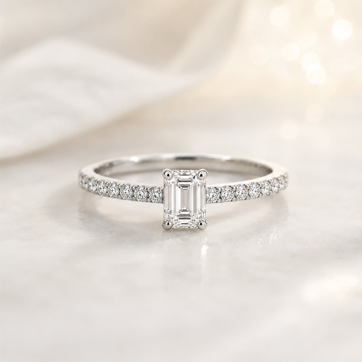 Emerald Cut Diamond Ring