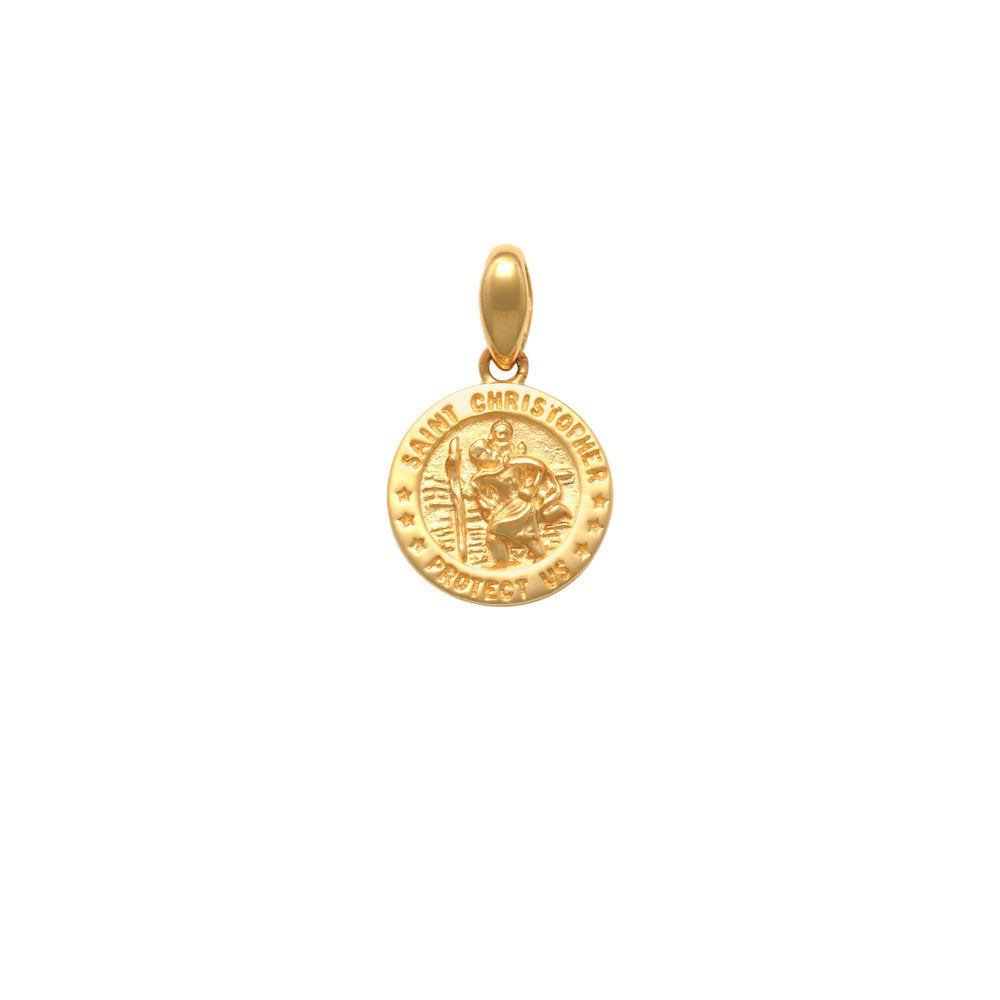 9ct Yellow Gold St Christopher Medallion