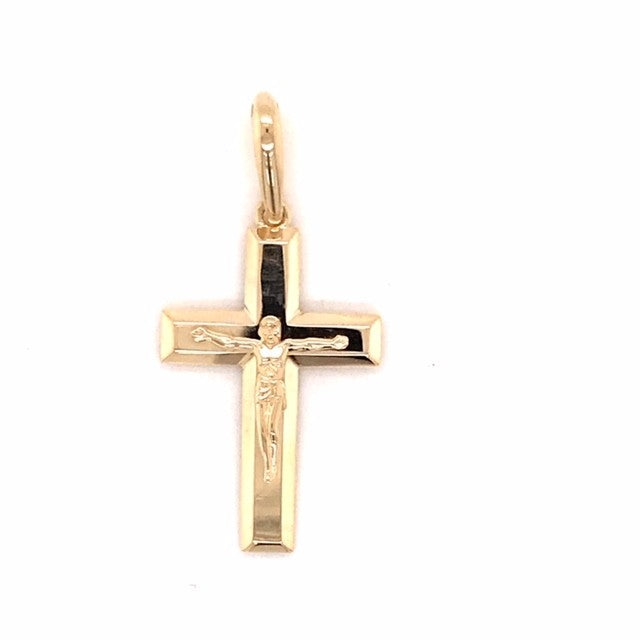 9ct Y/G Crucifix Pendant