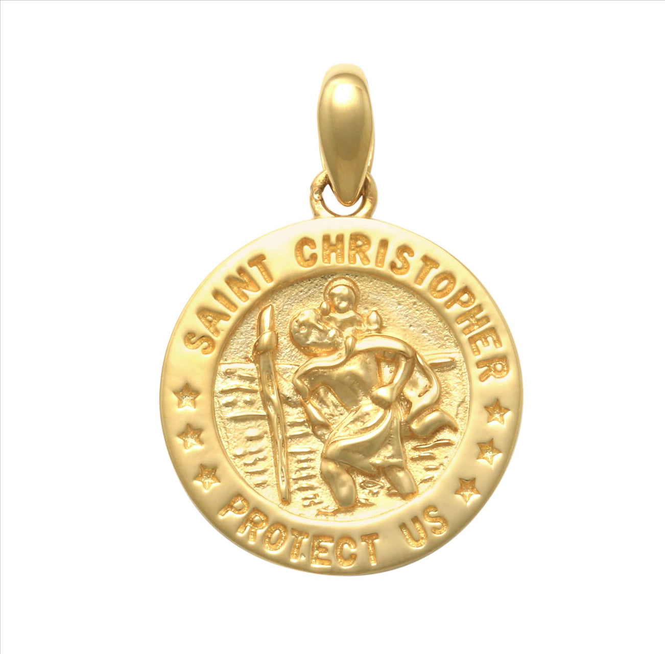 9ct Yellow Gold St Christopher Medallion