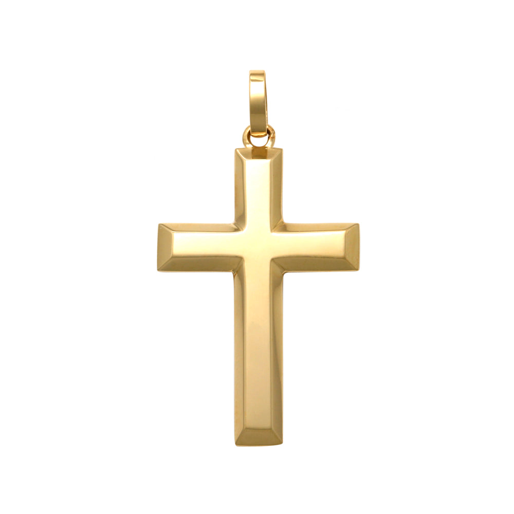 18ct Y/G Cross Pendant