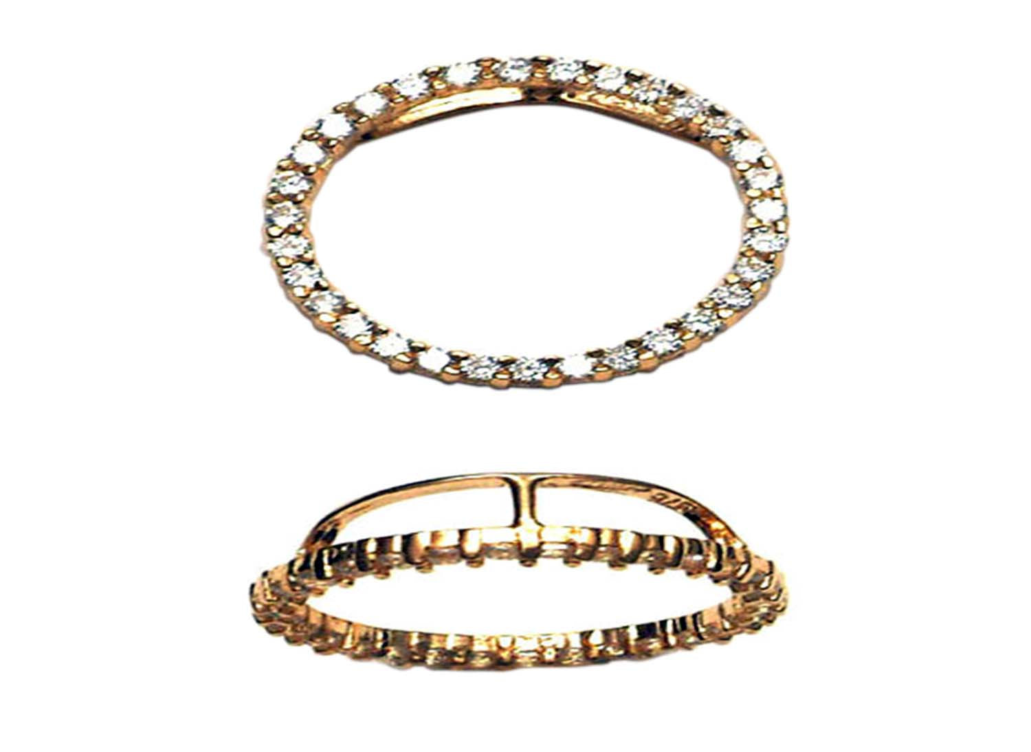 9K Yellow Gold Circle Of Life Pendant Set With Cubic Zirconium's