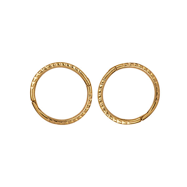 9ct Yellow Gold Twist Sleepers 10mm