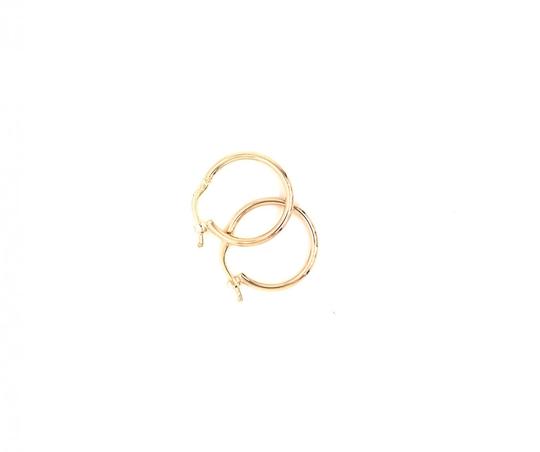 9ct Y/G 45mm Round Hoop Earrings