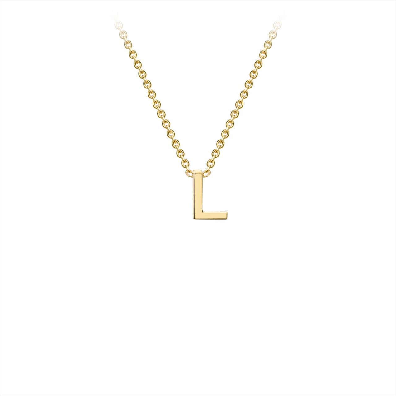 9ct Yellow Gold Initial Letter "K" Necklace