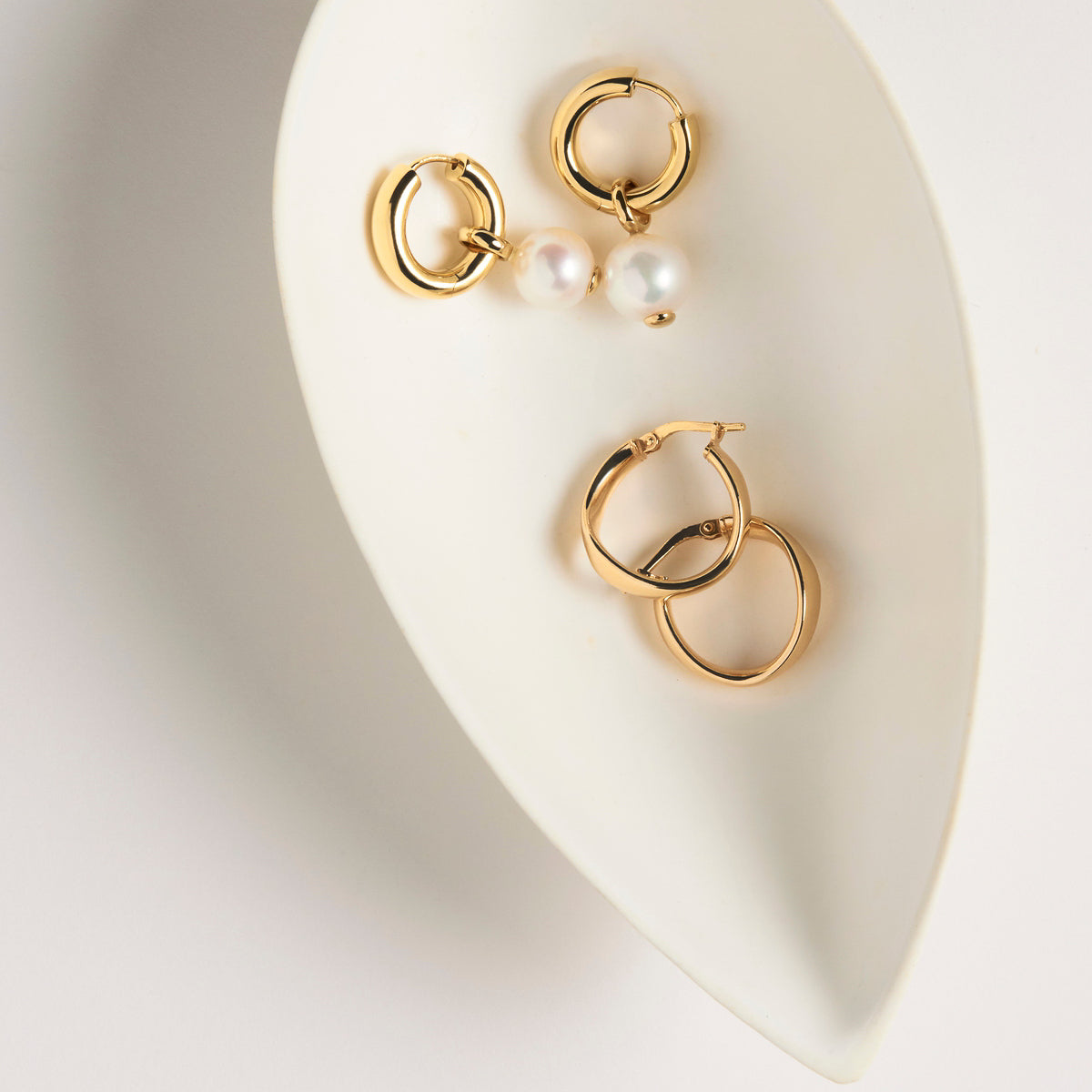 Najo Ms Perla Yellow Gold Earrings