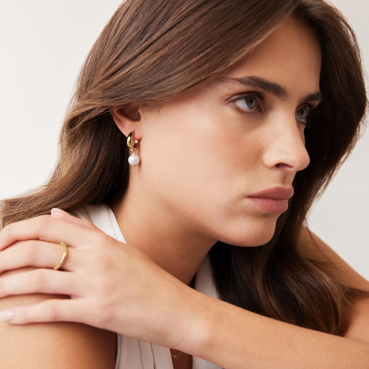 Najo Ms Perla Yellow Gold Earrings