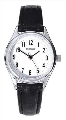 Sekonda Women's Watch black strap 30mtr