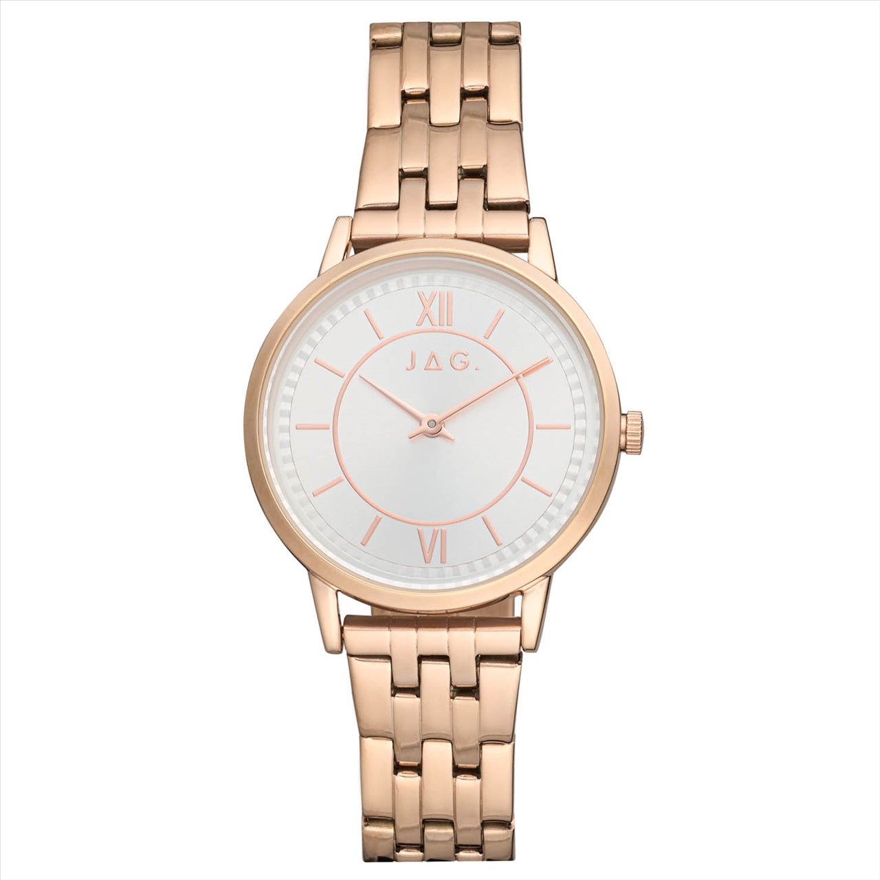 Jag Patrice Rose Tone Womens Watch