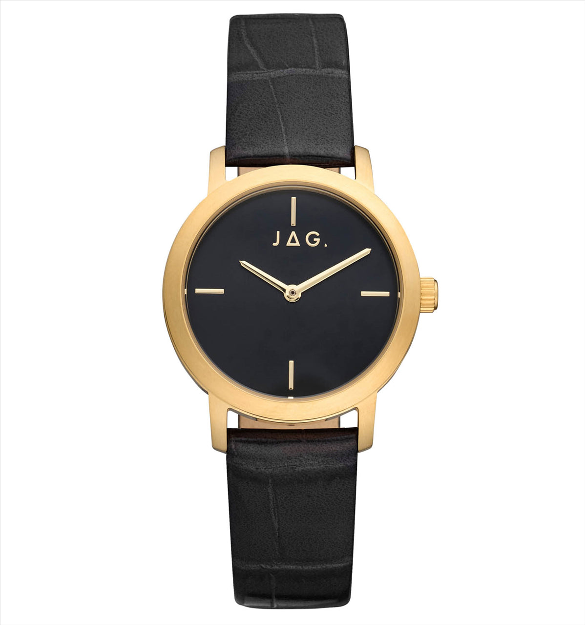 Jag Sophia Black and Gold Women's Watch