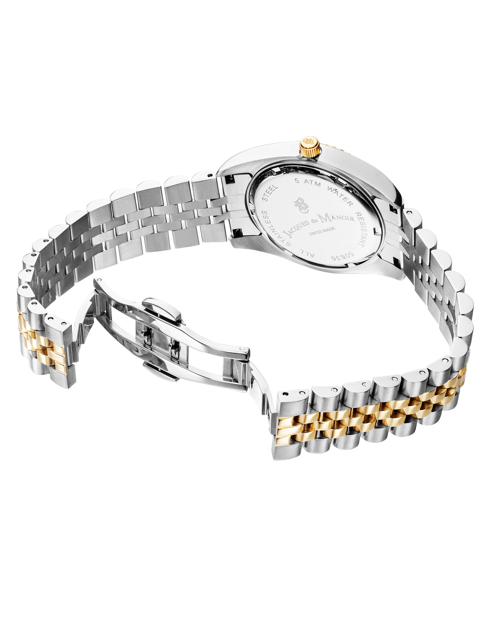 Jacques du Manoir Inspiration Two Tone Yellow Gold Watch NRO.07