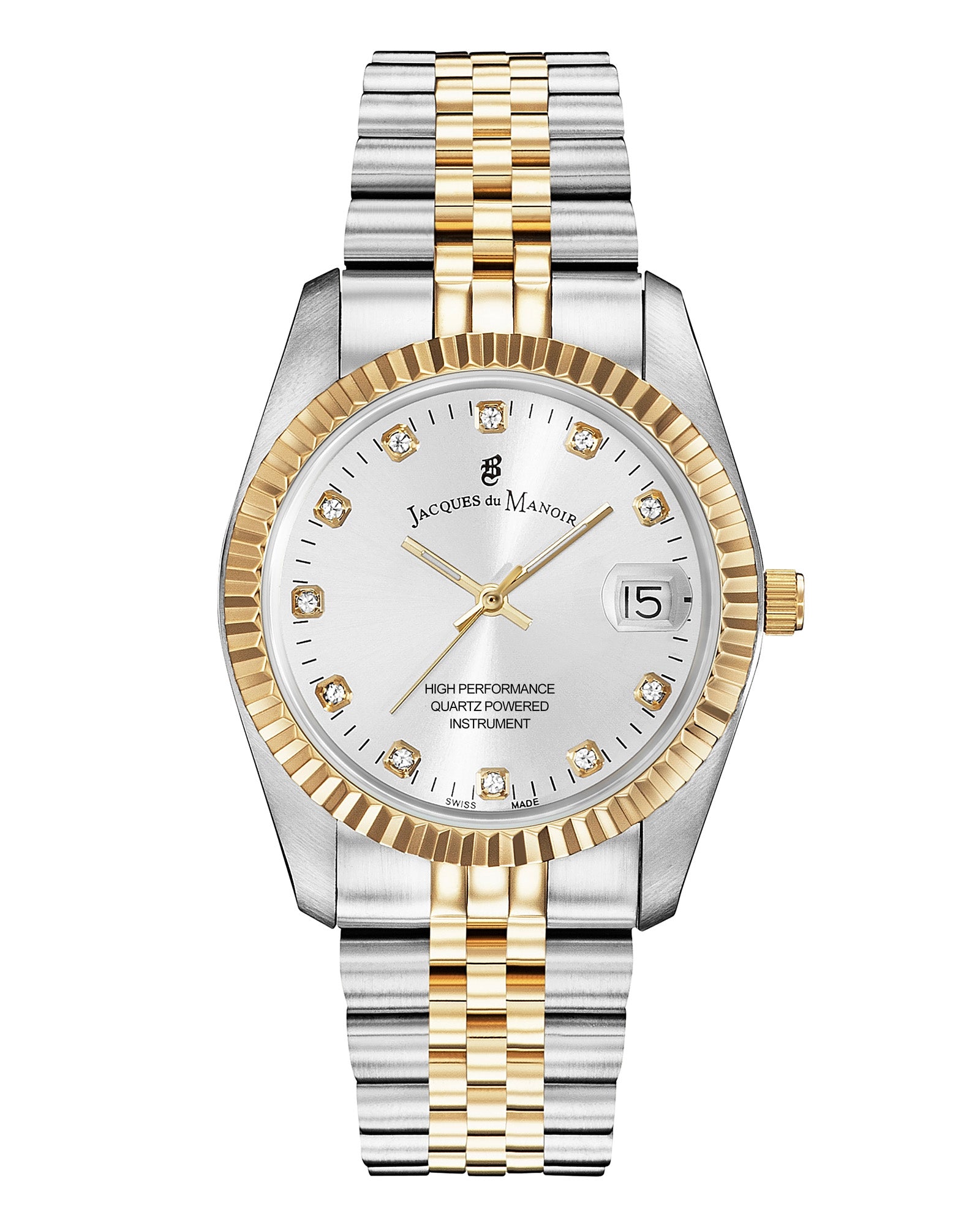 Jacques du Manoir Inspiration Two Tone Yellow Gold Watch NRO.07