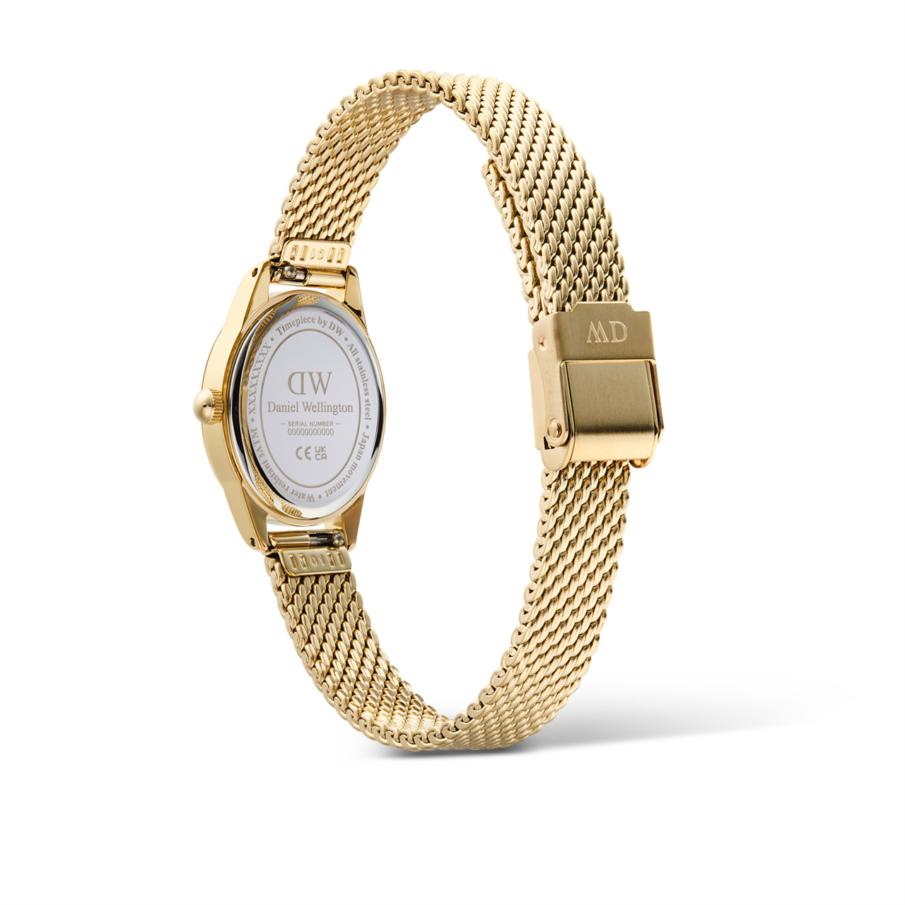 Daniel Wellington Ophelia Mini Mesh White Gold Watch
