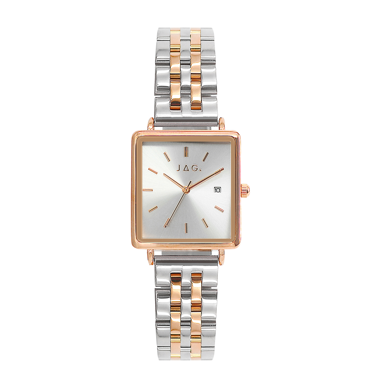Jag Solus Silver Dial Two Tone Rose/Silver Women’s Watch