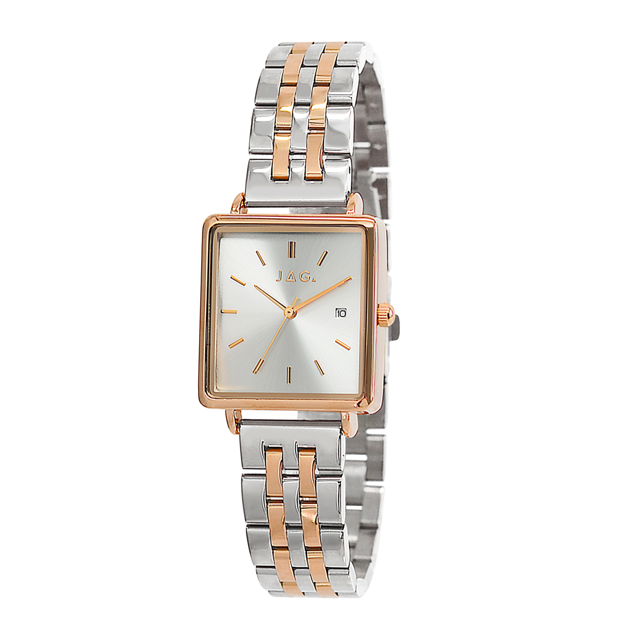 Jag Solus Silver Dial Two Tone Rose/Silver Women’s Watch