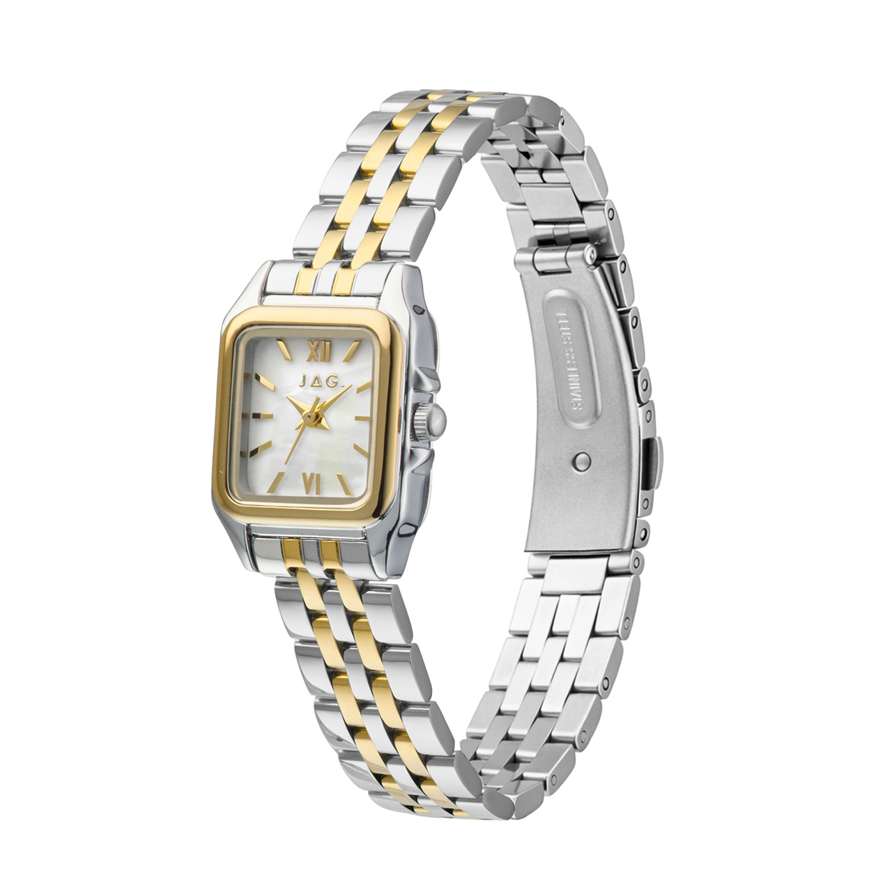 Jag Berrima Women’s White MOP Dial 20.3mm Two-Tone Watch