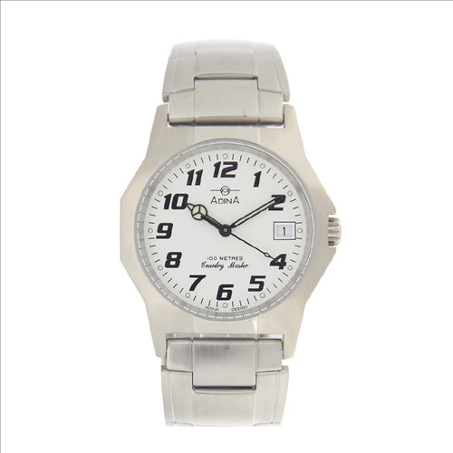 Adina Country Master Workman Watch - White Number dial, Sapphire Glass and Bracelet
