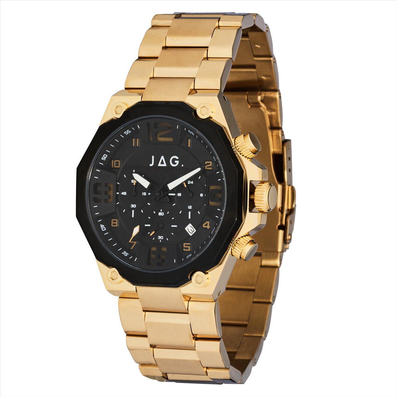 Jag Baxter Gold And Black Men's Watch