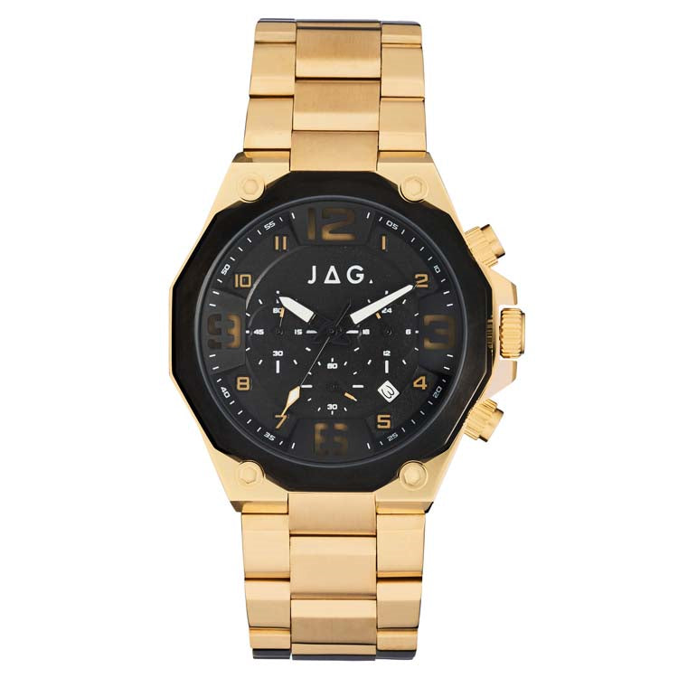 Jag Baxter Gold And Black Men's Watch