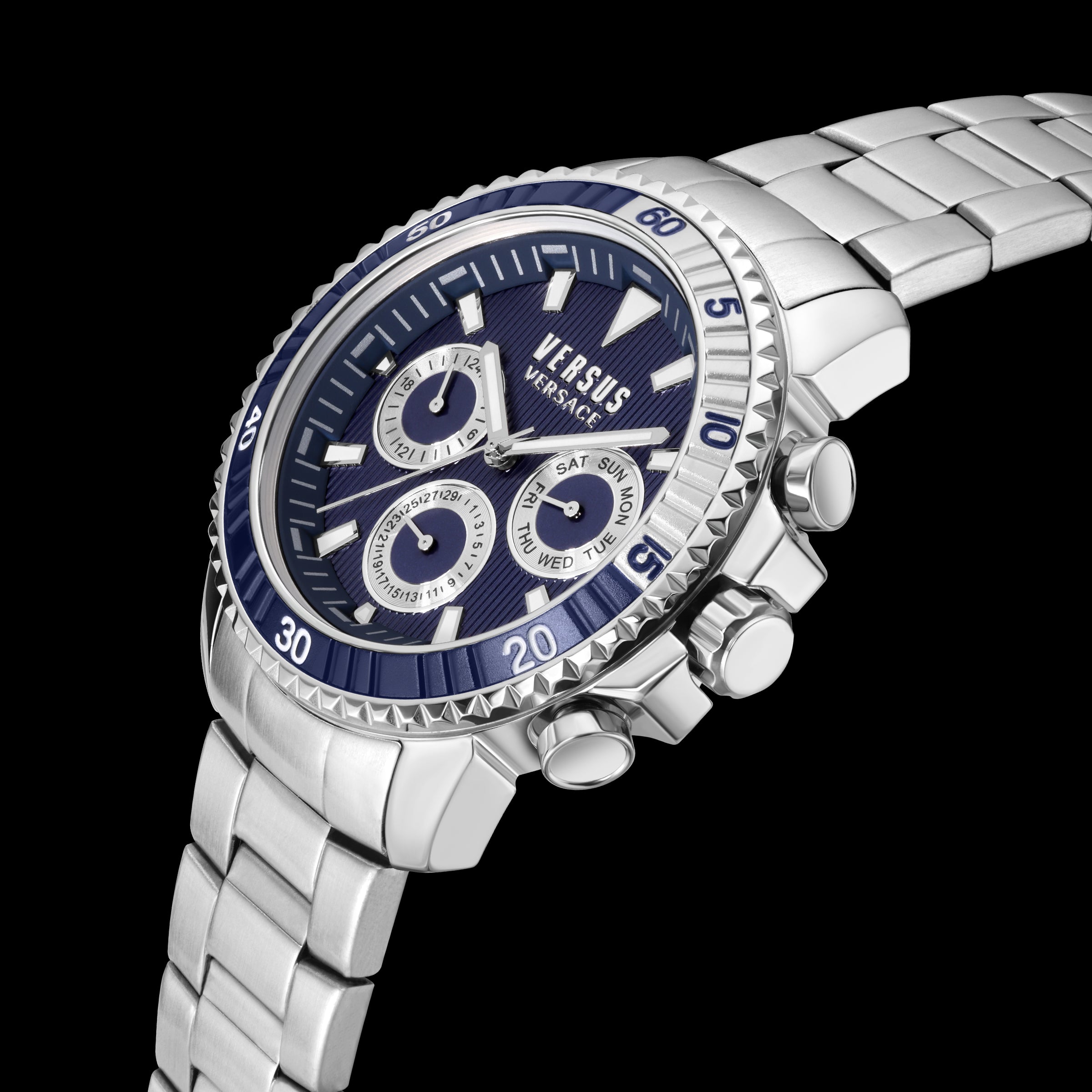 Versace Versus Aberdeen Stainless Steel Blue Dial Watch