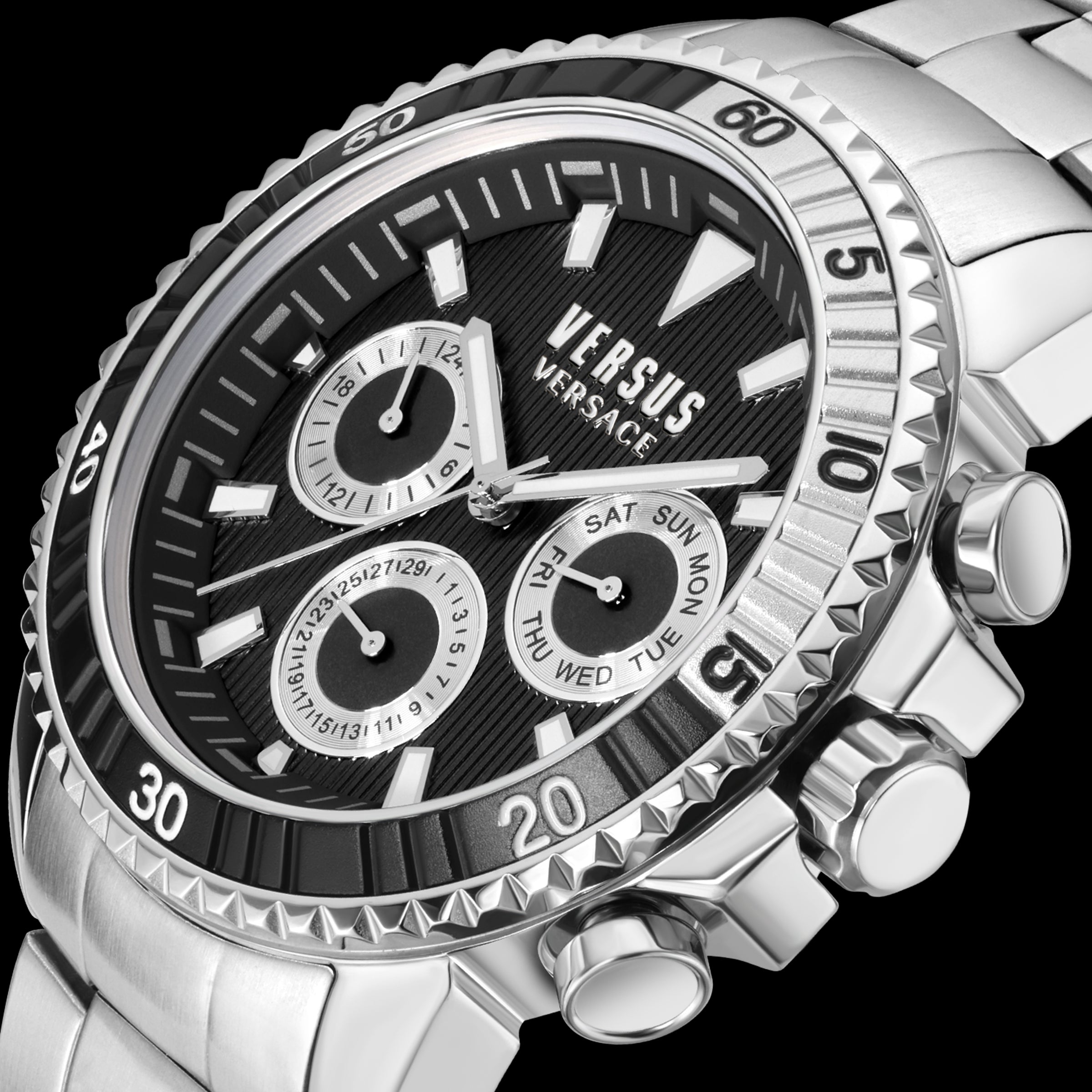 Versace Versus Aberdeen Stainless Steel Blue Dial Watch