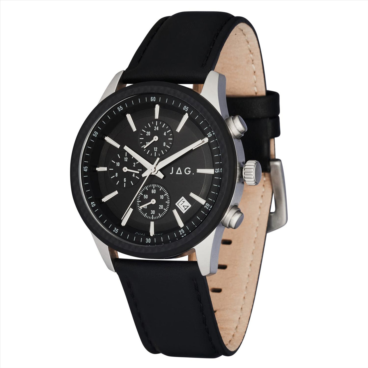 JAG Jamieson Leather Band Mens Watch