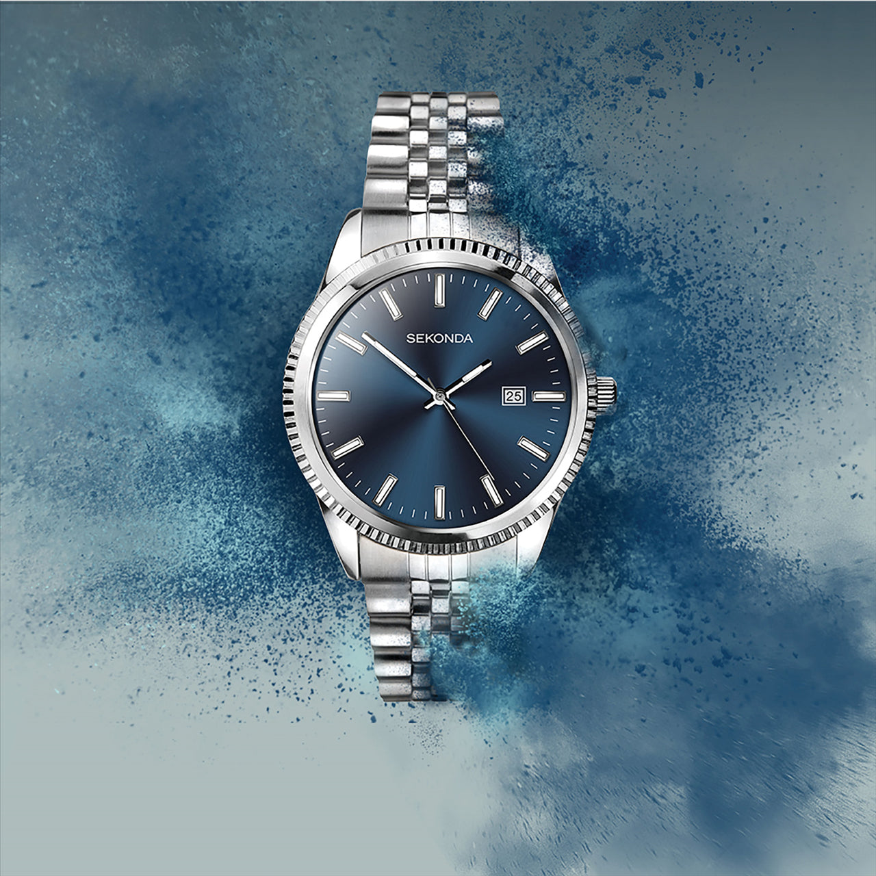 Sekonda SK1640 Men's Classic Stainless Steel Bracelet Watch