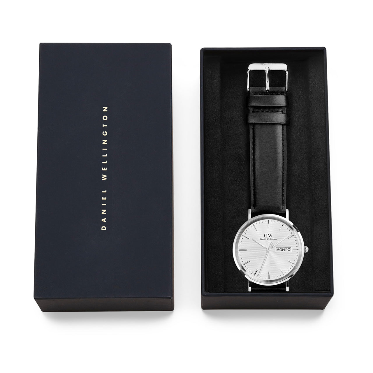 Daniel Wellington Mens Marlon Wire Linen Silver