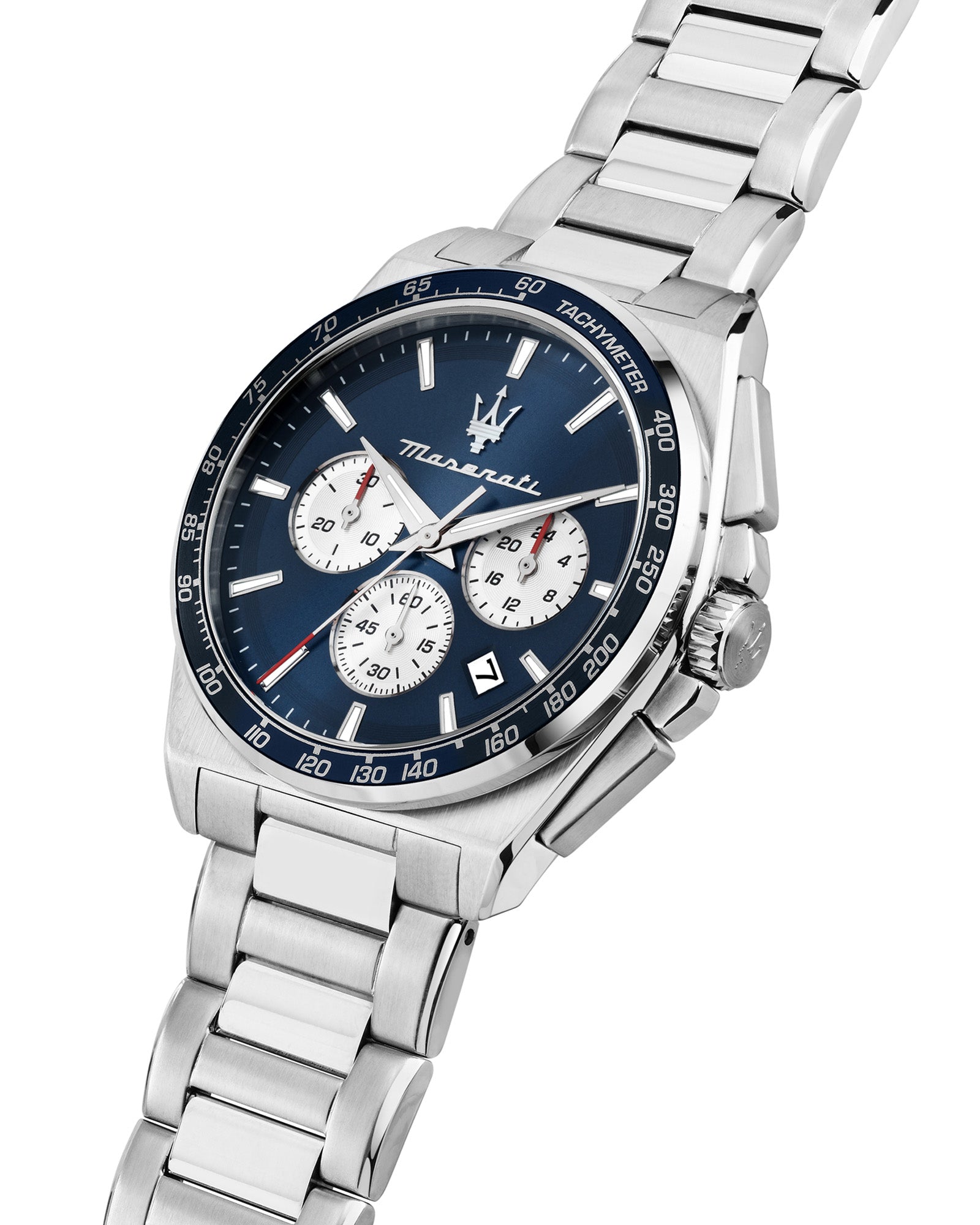 Maserati Velocità 43Mm Chrono Blue Dial Ss Bracelet R8873652005