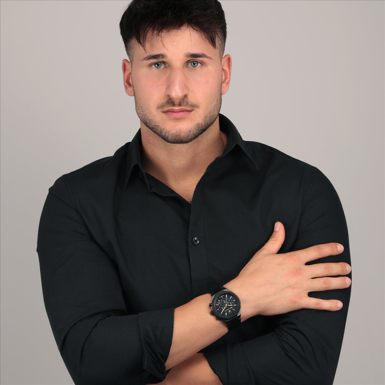 Maserati Stile 45mm Black Stainless Steel Watch R8873642005