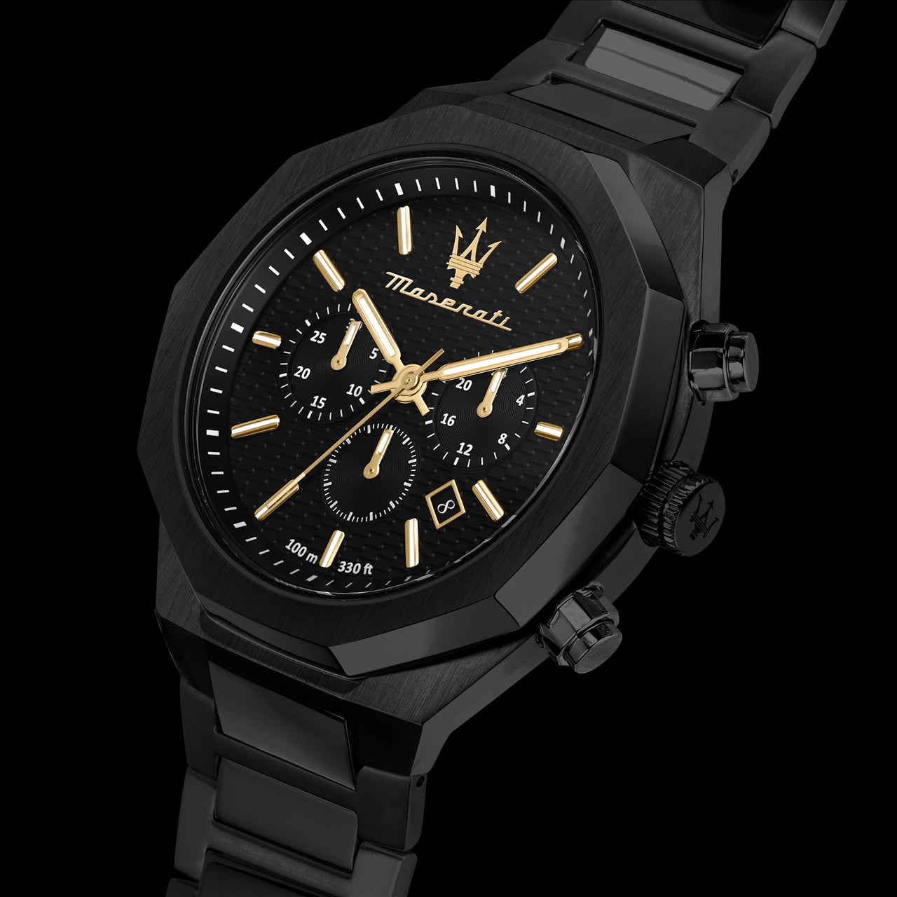 Maserati Stile 45mm Black Stainless Steel Watch R8873642005