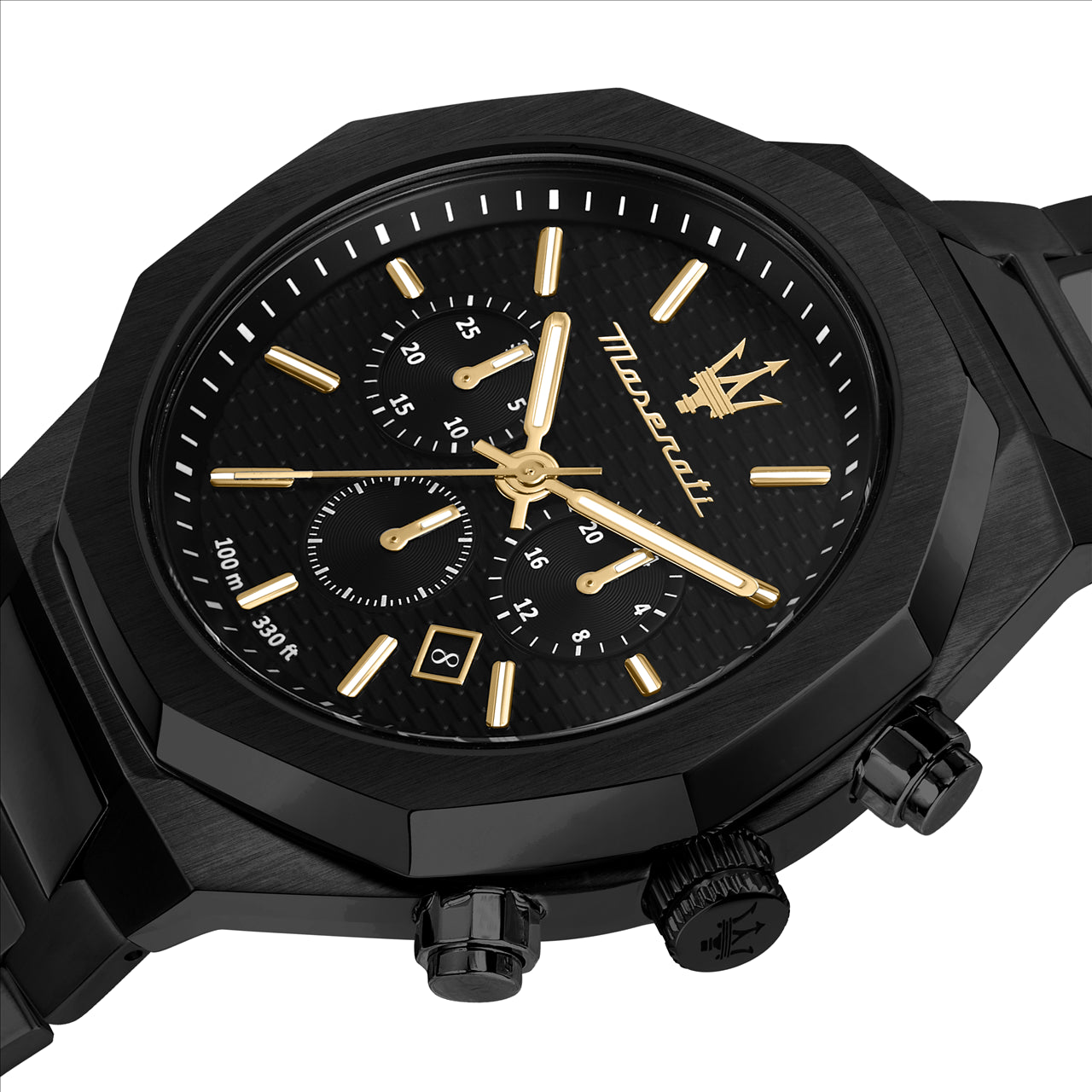 Maserati Stile 45mm Black Stainless Steel Watch R8873642005