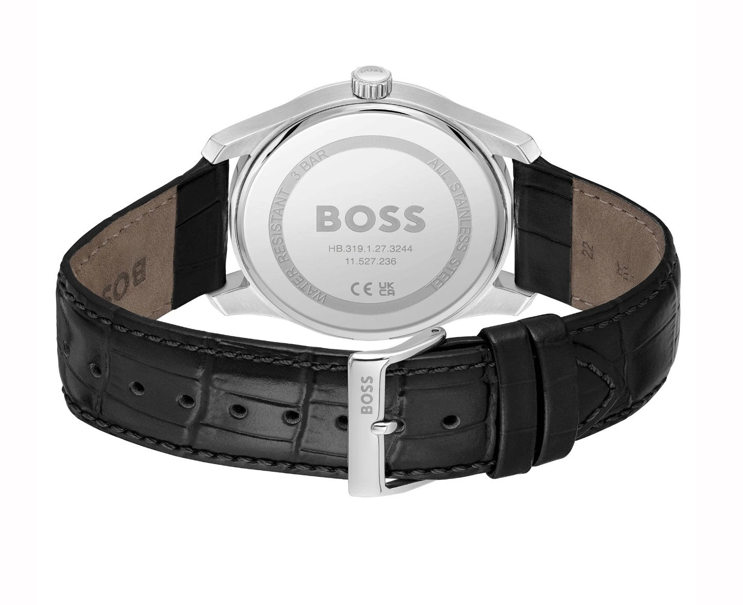 Hugo Boss Black Leather Men's Watch
