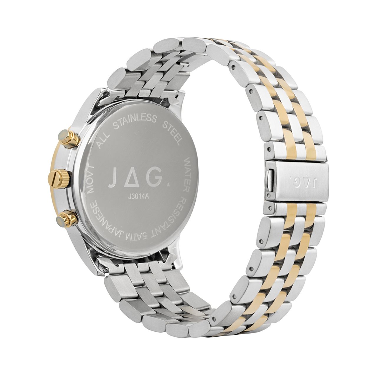 JAG Albany Mens Green Dial 45mm Two-Tone Watch