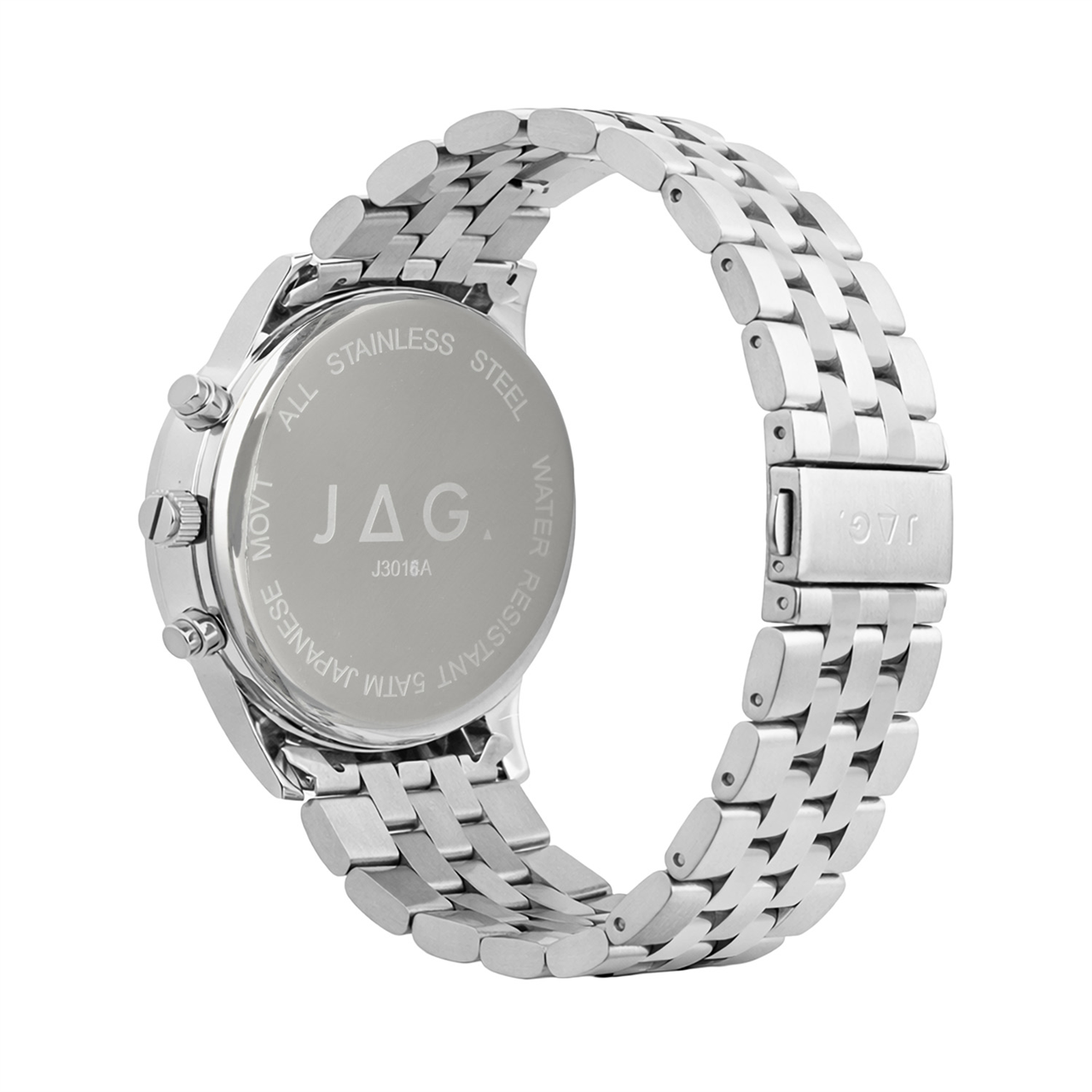 Jag Albany Men’s Blue Dial 45mm Silver Watch
