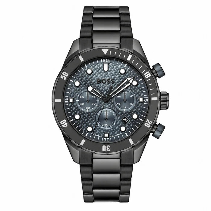 BOSS Black Steel Blue Grey Dial Chronograph Men's Watch - 1514340
