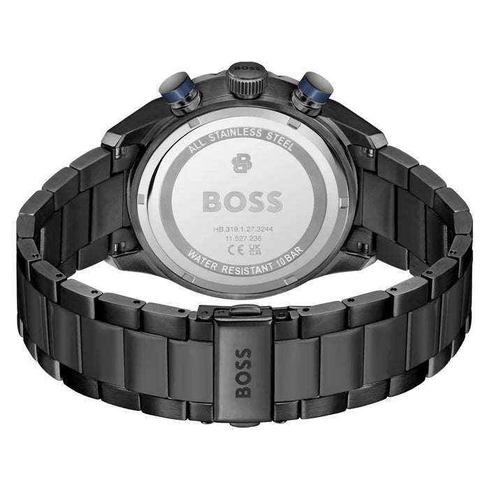 BOSS Black Steel Blue Grey Dial Chronograph Men's Watch - 1514340