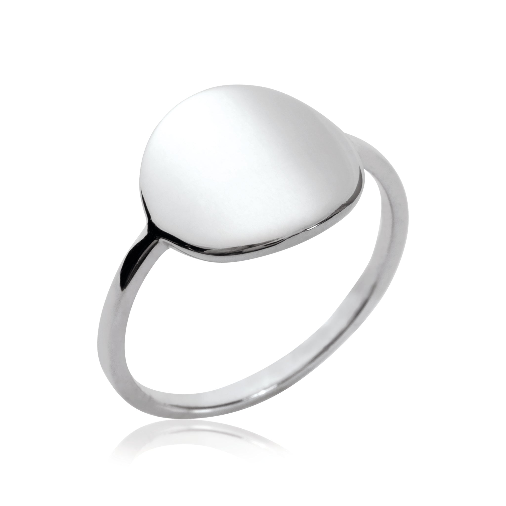 Sterling Silver Disc Ring
