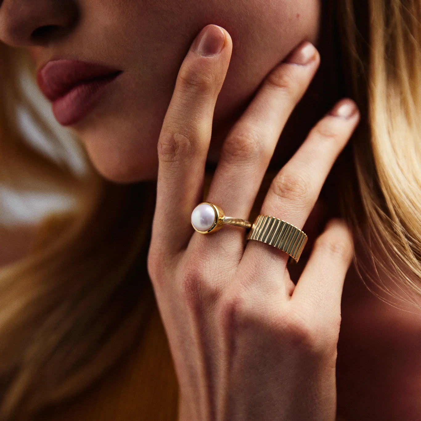 Najo Garland Pearl Ring