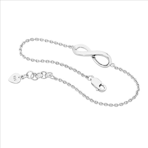 Ellani Sterling Silver Infinity Braclet