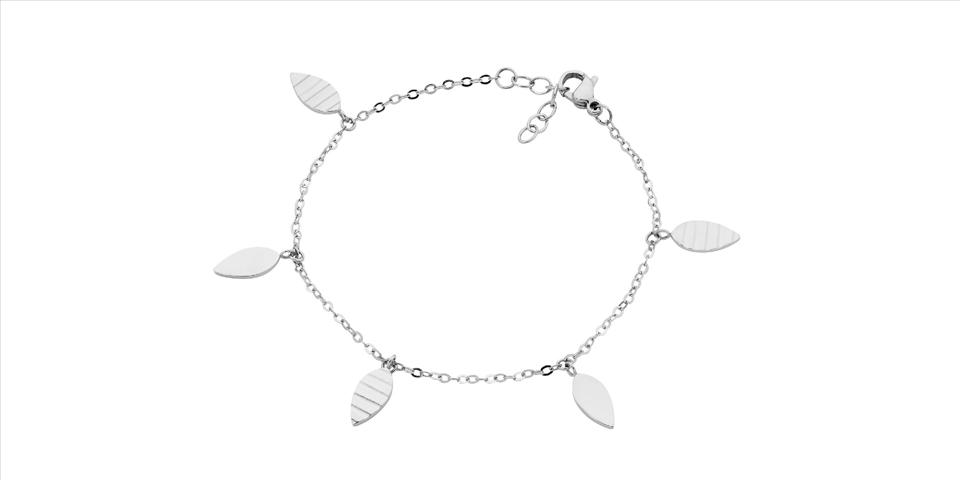 Ellani S/S Bracelet with Leaf Feature