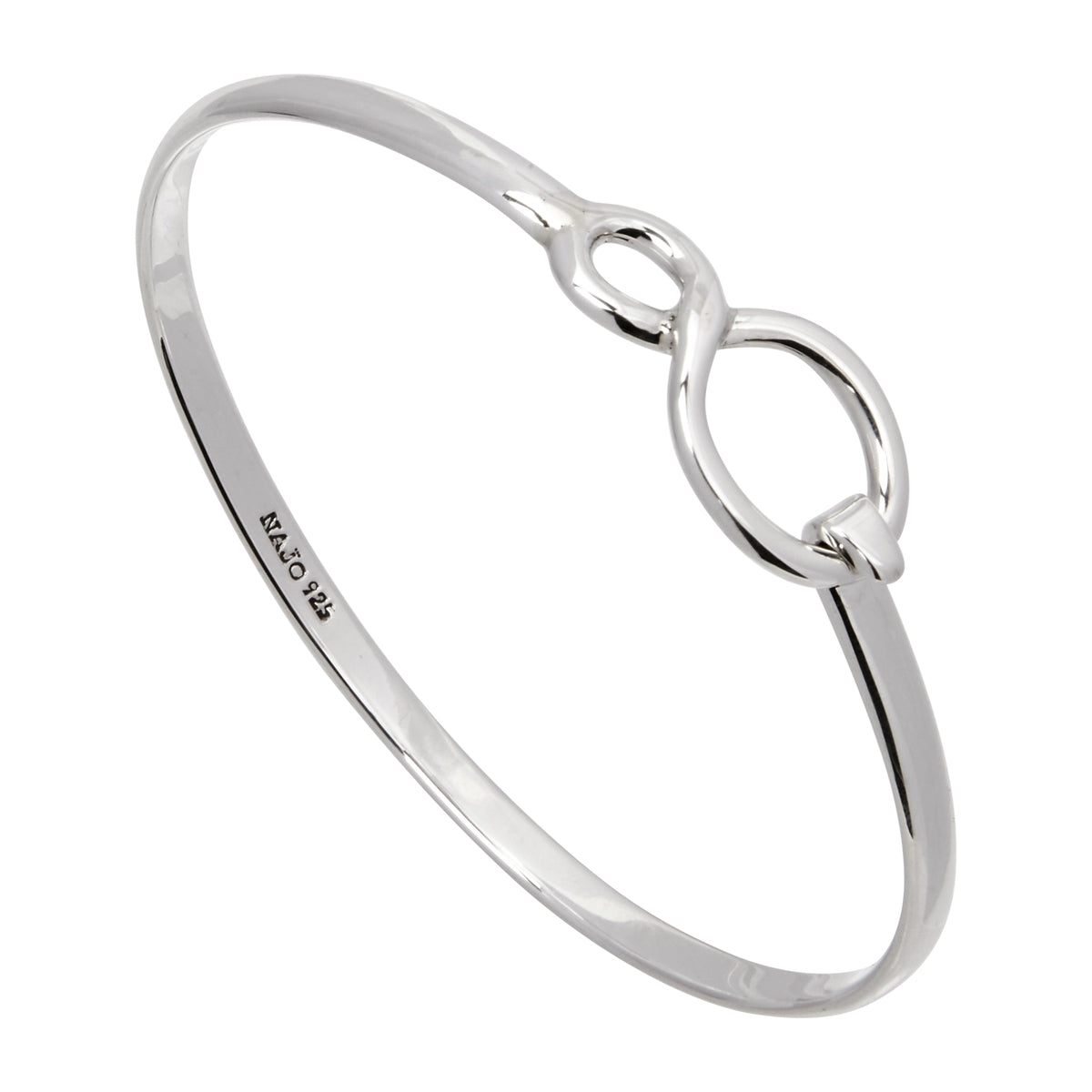 Najo Infinity Silver Tension Bangle