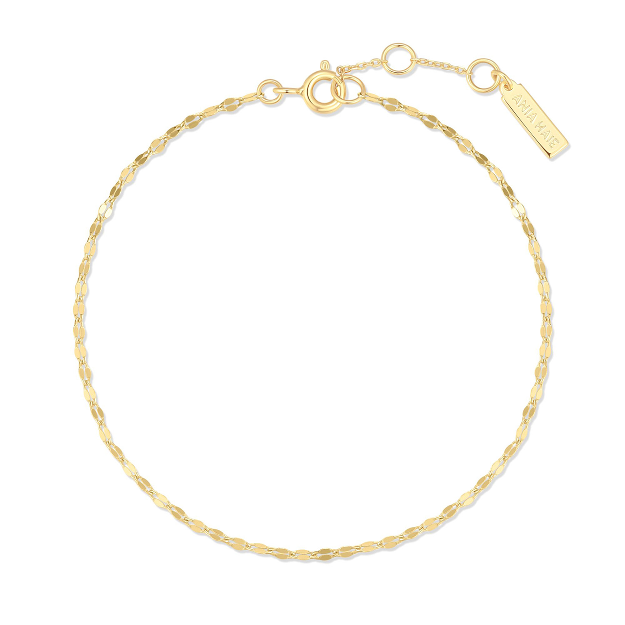 Ania Haie Gold Textured Chain Bracelet
