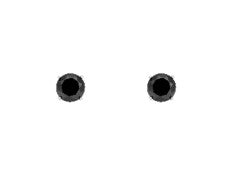 Ellani Sterling Silver 6mm Round White Cubic Zirconia Claw Set Stud Earrings - E230B-6