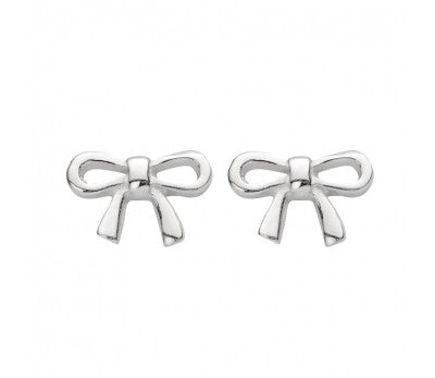 Tiny Treasures Sterling Silver Bow Stud Earrings
