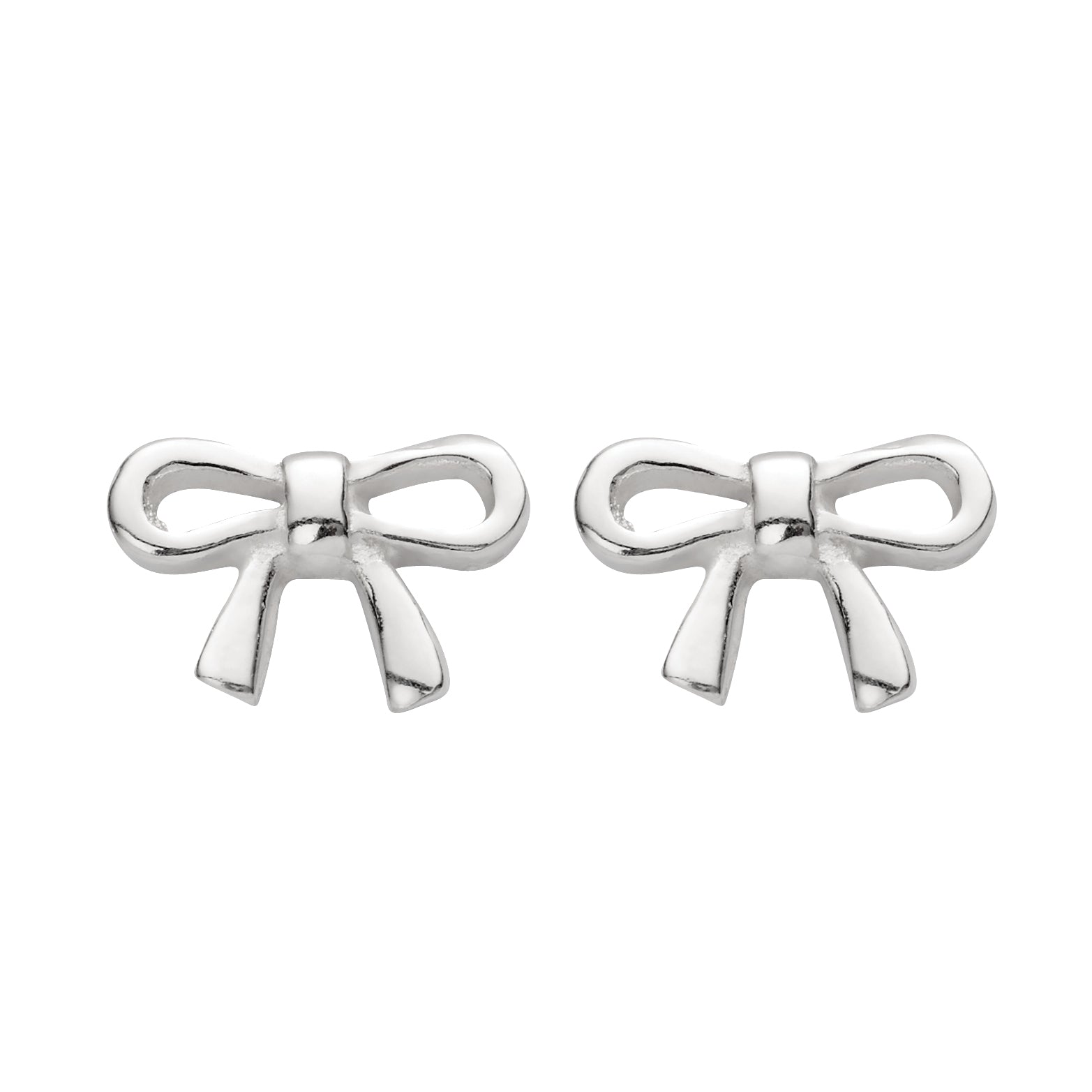 Tiny Treasures Sterling Silver Bow Stud Earrings